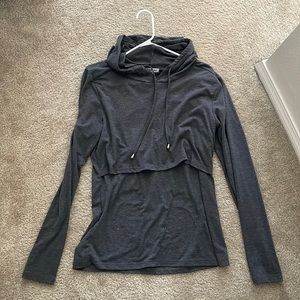 Light weight Dark grey nursing hoodie